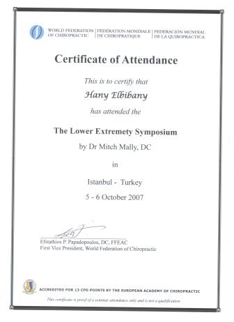 Lower Extremety symposium-Turkey 2007